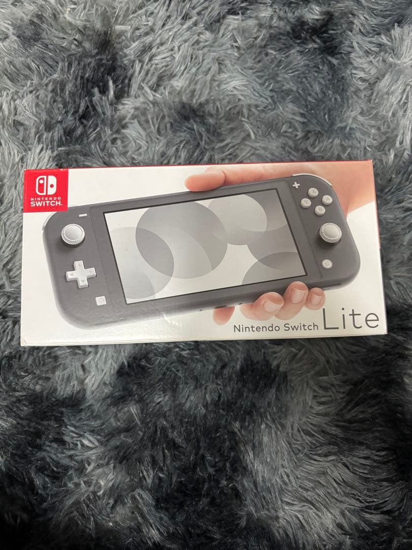 美品　任天堂スイッチライト グレー箱　充電器64GBメモリーカード　Switch