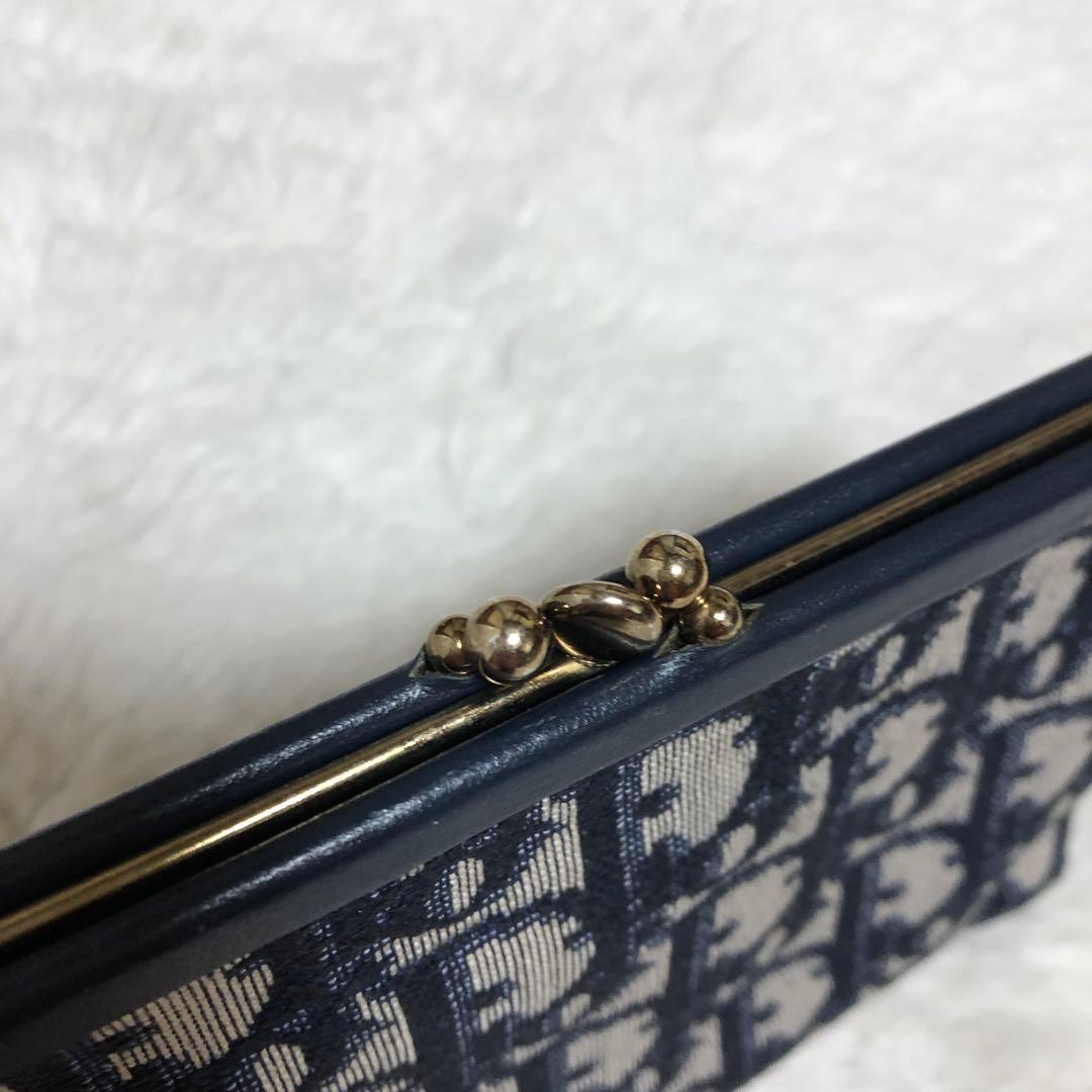Christian Dior vigntage がま口 財布 ポーチ トロッター