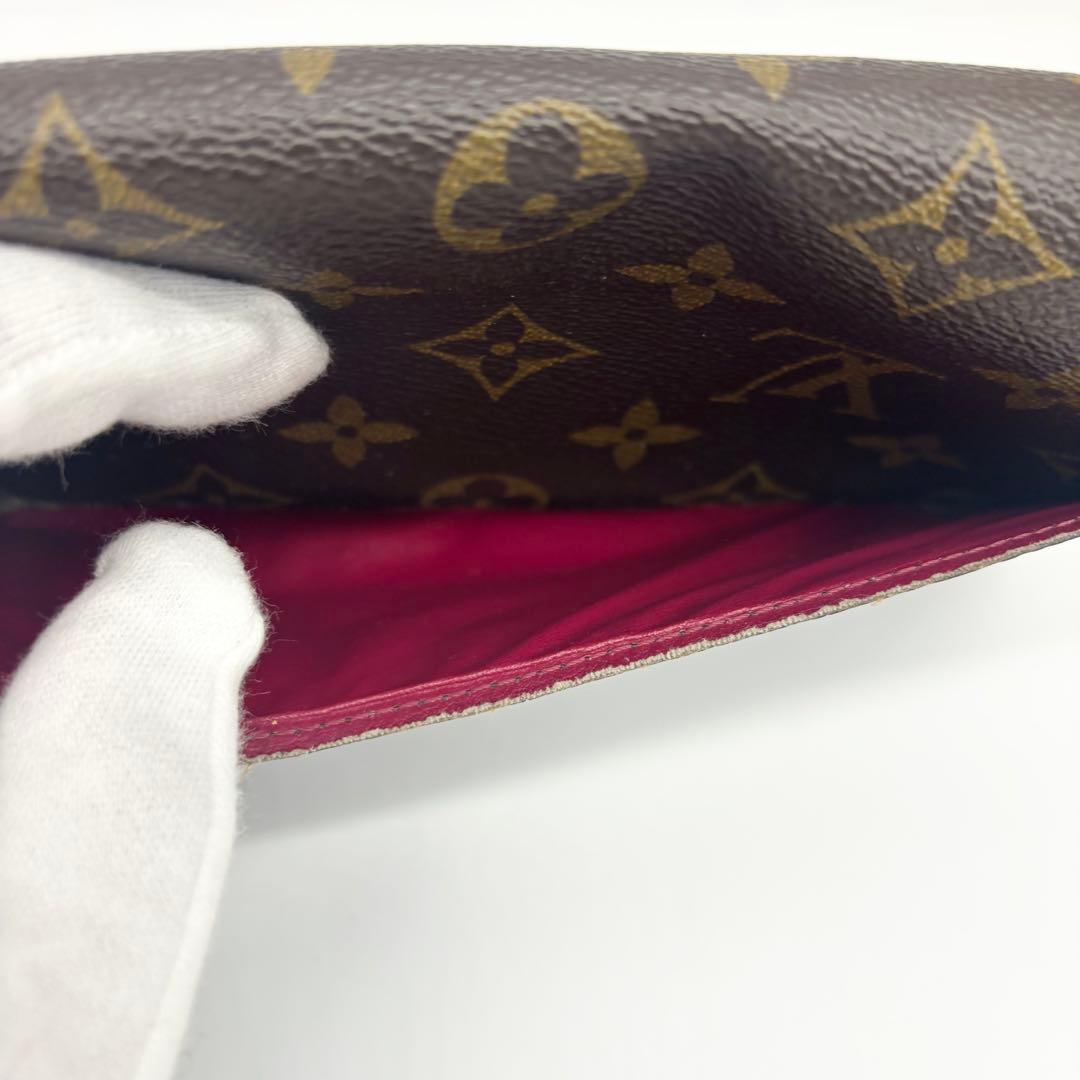 ✨超美品✨ルイヴィトン　新型　ポルトフォイユサラ　モノグラム　フューシャ　長財布