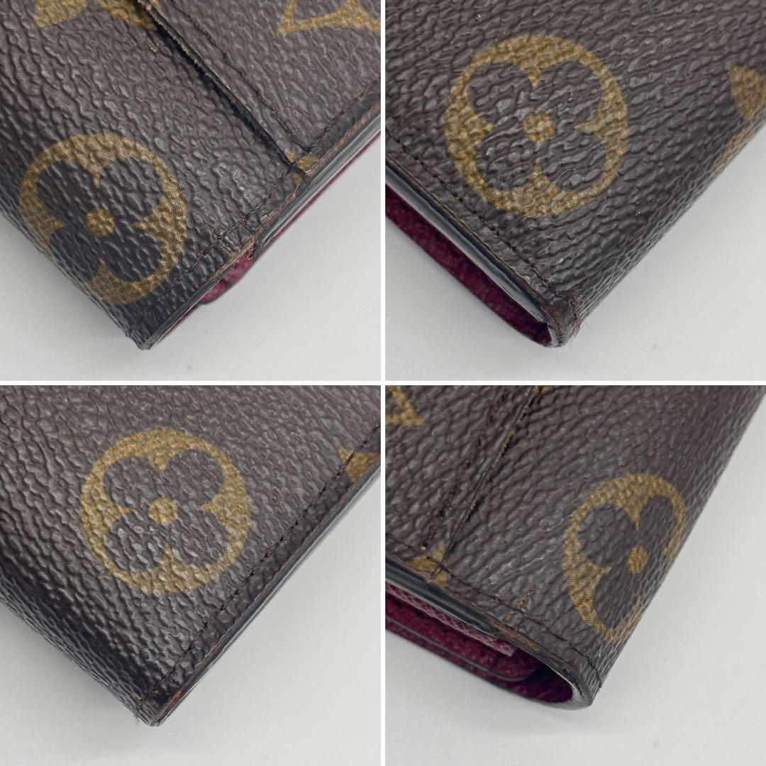 ✨超美品✨ルイヴィトン　新型　ポルトフォイユサラ　モノグラム　フューシャ　長財布