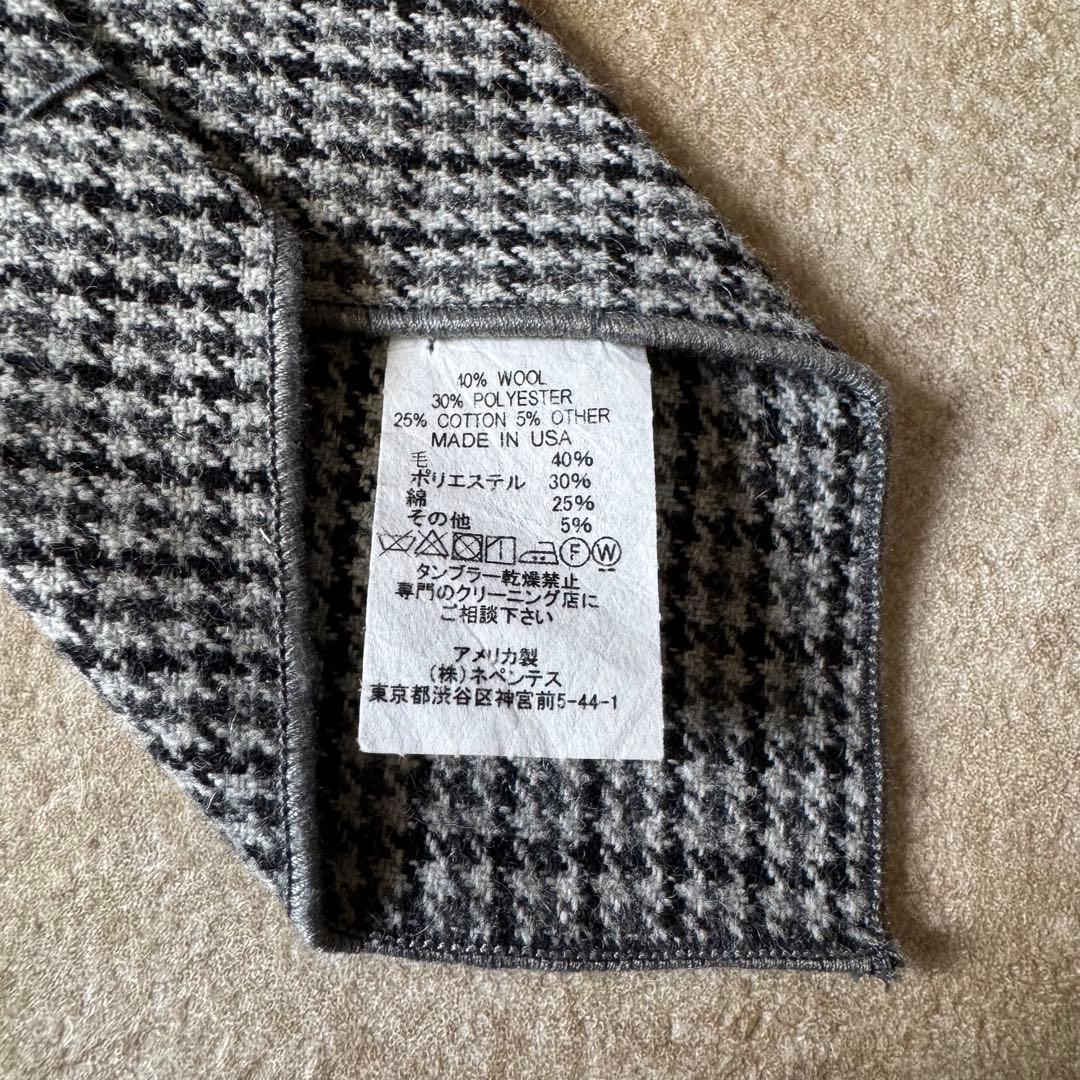 エンジニアードガーメンツ 千鳥格子柄 ネクタイ