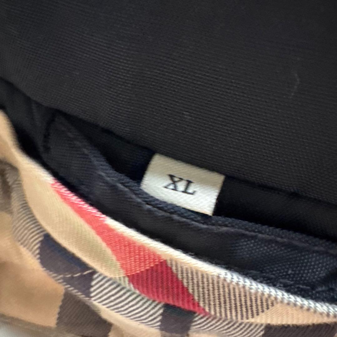 近年モデル　バーバリー　チェスターコート　ノバチェック　ブラック　XL