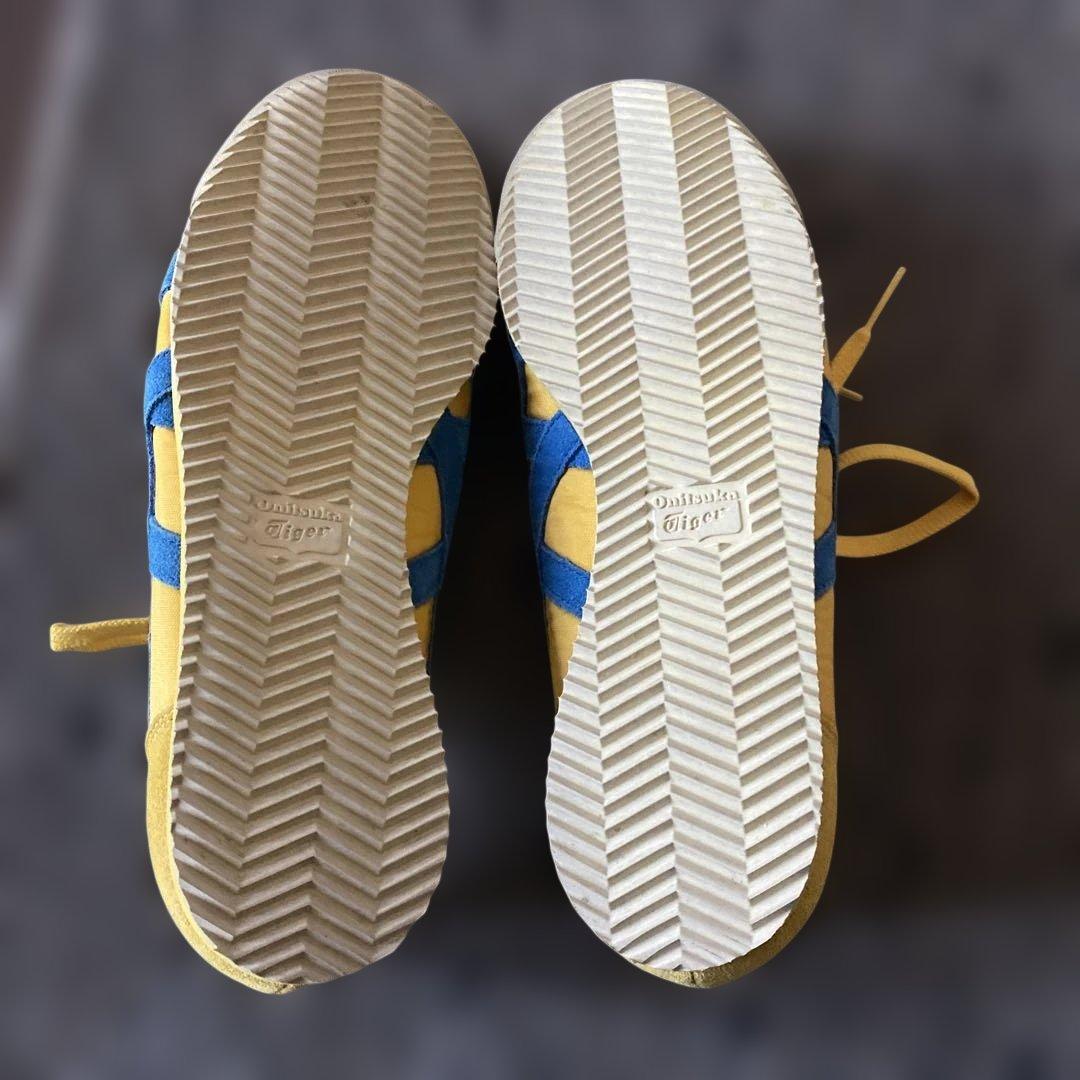 Onitsuka Tiger イエロー ブルー スニーカー