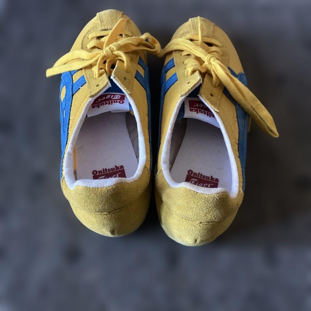 Onitsuka Tiger イエロー ブルー スニーカー