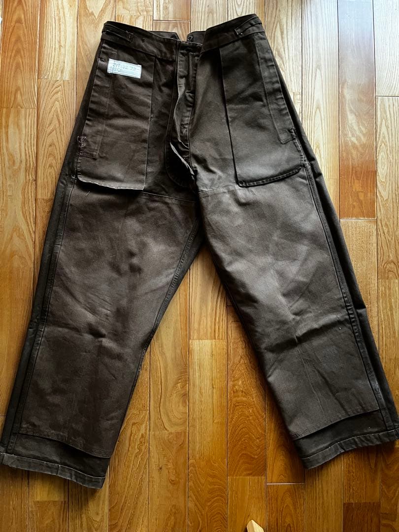 vintage FrenchWork duck pants サスペンダーセット