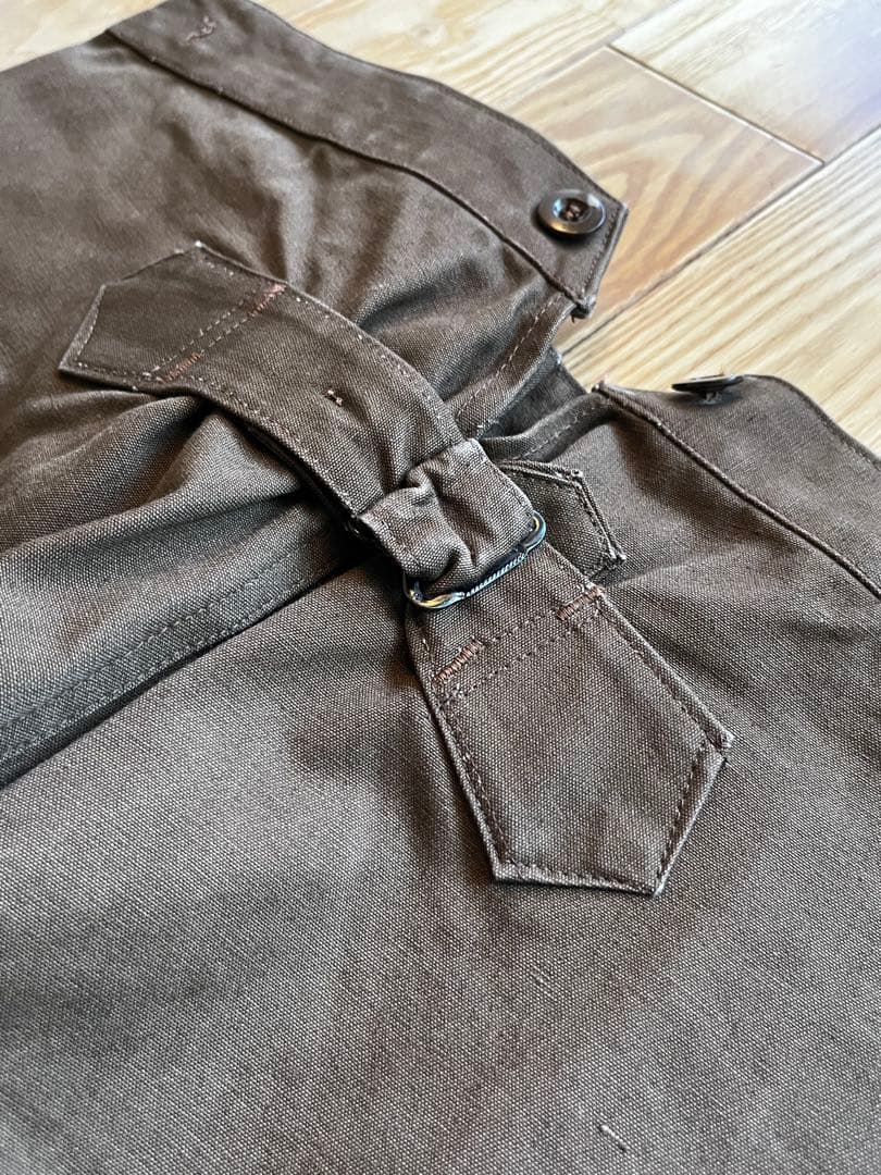vintage FrenchWork duck pants サスペンダーセット