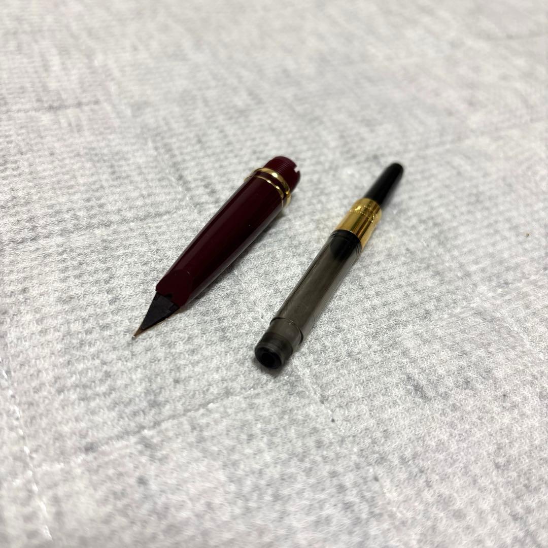 モンブラン絶版モデルCLASSIC 万年筆 ボルドー EF ペン先14K