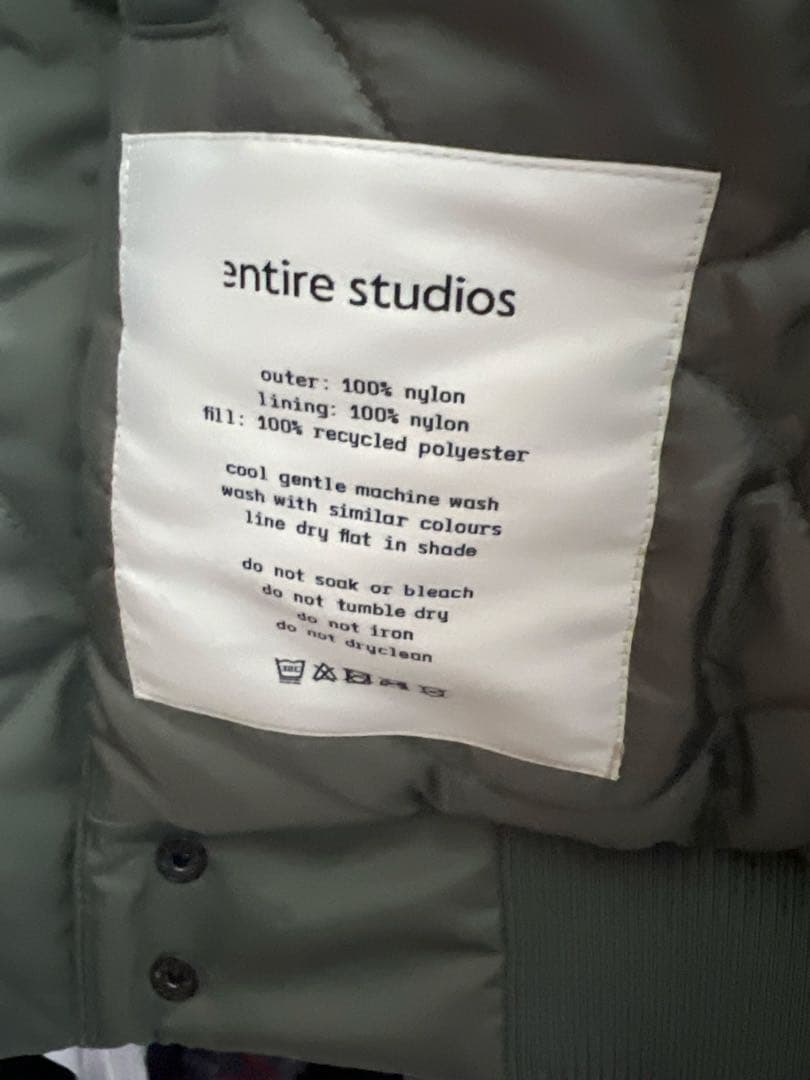 ジャケット・アウター entire studios A-2 BOMBER JACKET