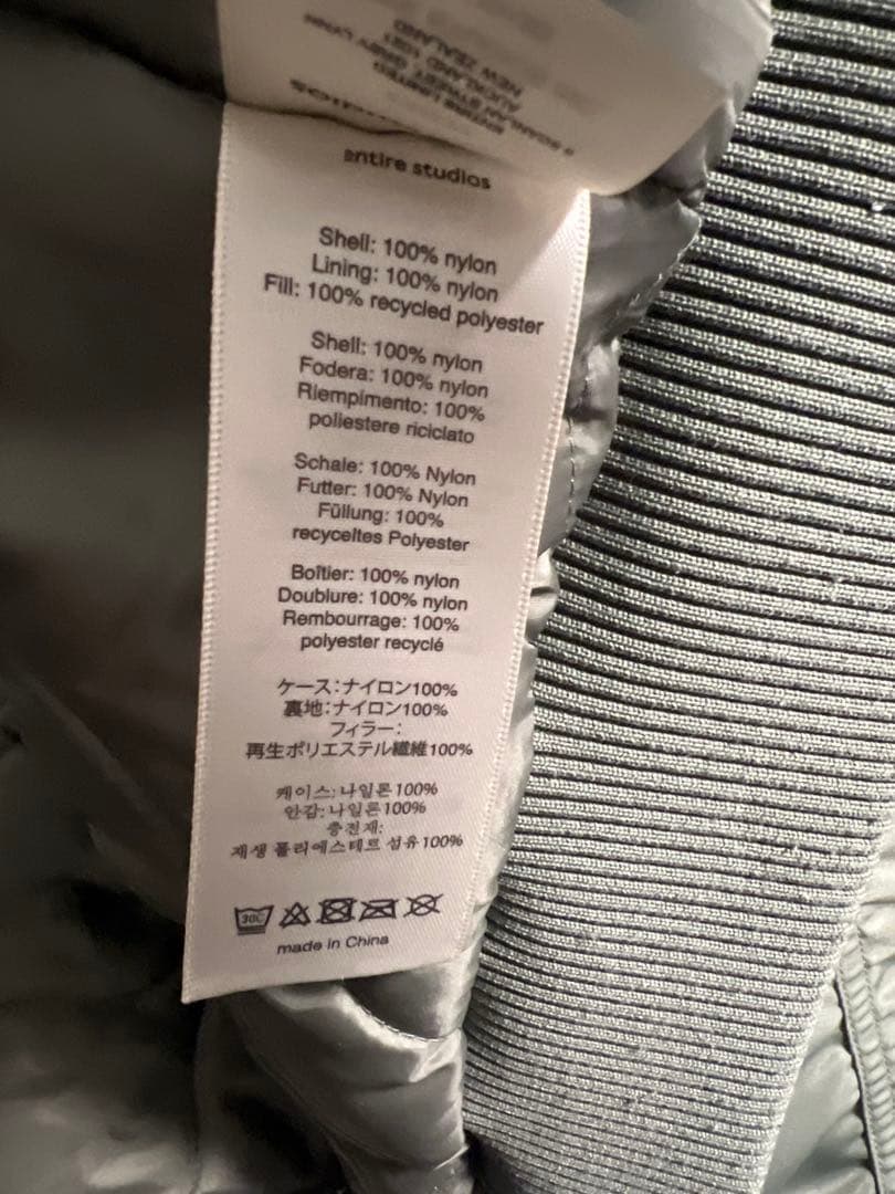 ジャケット・アウター entire studios A-2 BOMBER JACKET