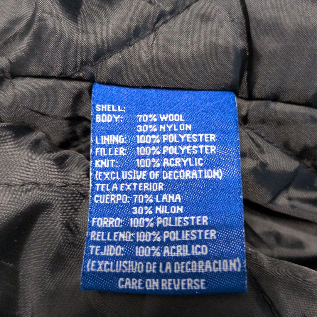 90s ニューヨーク・ヤンキース 中綿 ウール スタジャン オールブラック