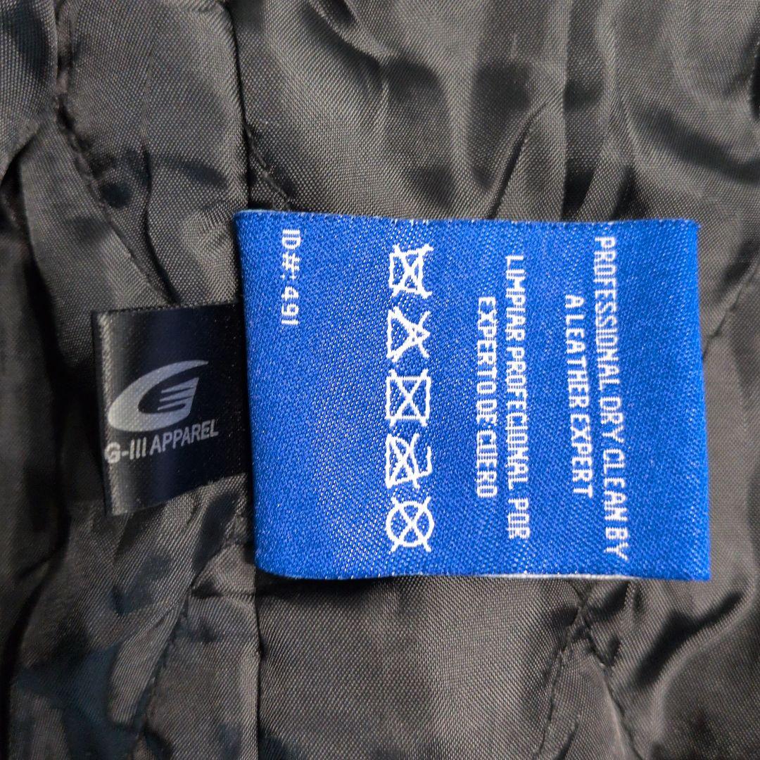 90s ニューヨーク・ヤンキース 中綿 ウール スタジャン オールブラック