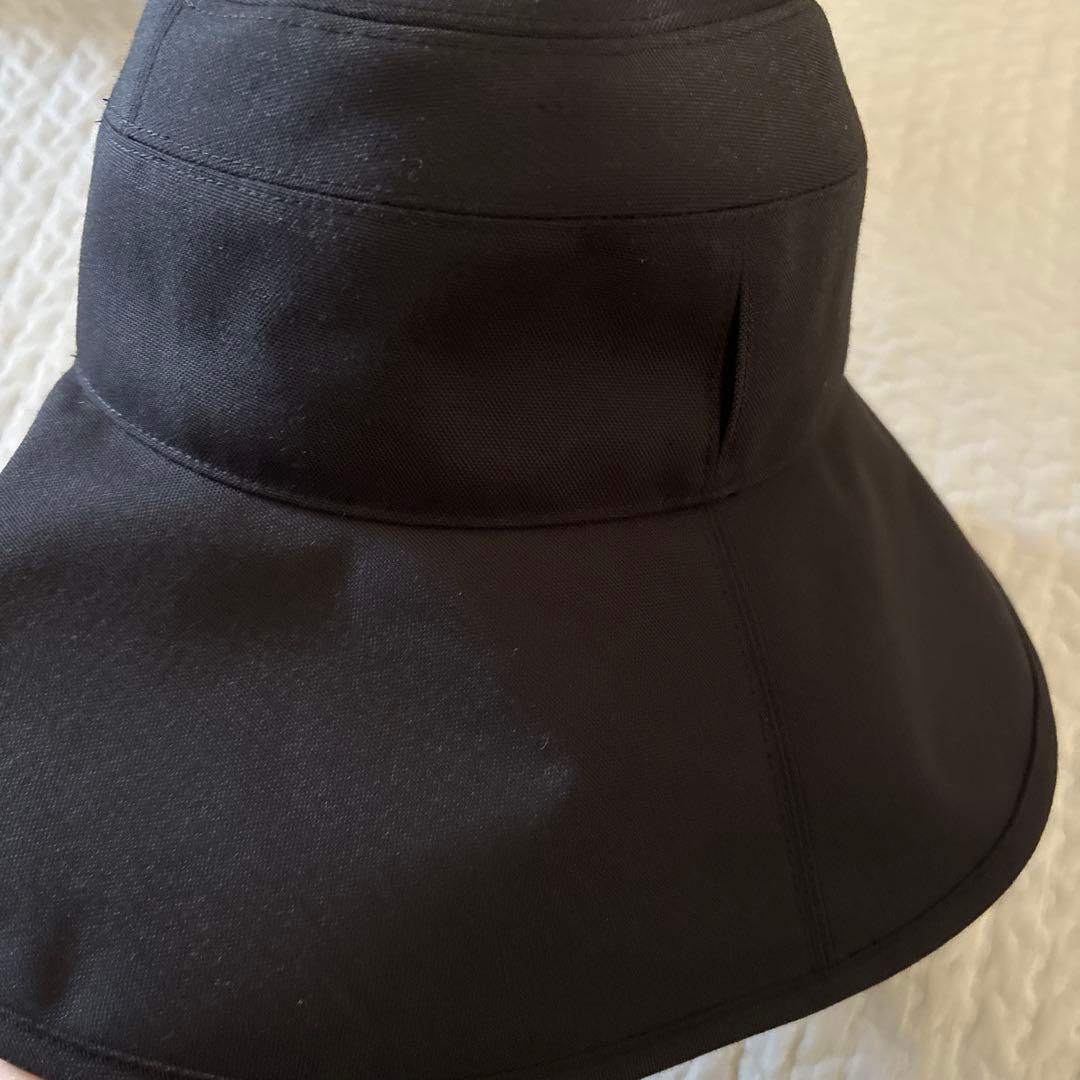 試着のみ　サンバリア100　ナチュラルハット　ブラック　Lサイズ　日傘がわりに