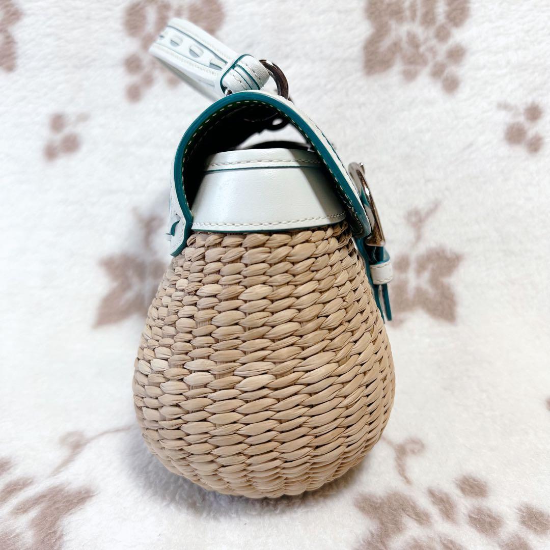 COACH コーチ かごバッグ ソーホー シグネチャー ストロー オールド