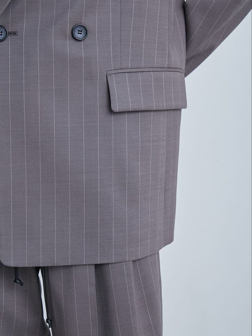 MIESROHE リラクシー ダブルJKT ストライプ