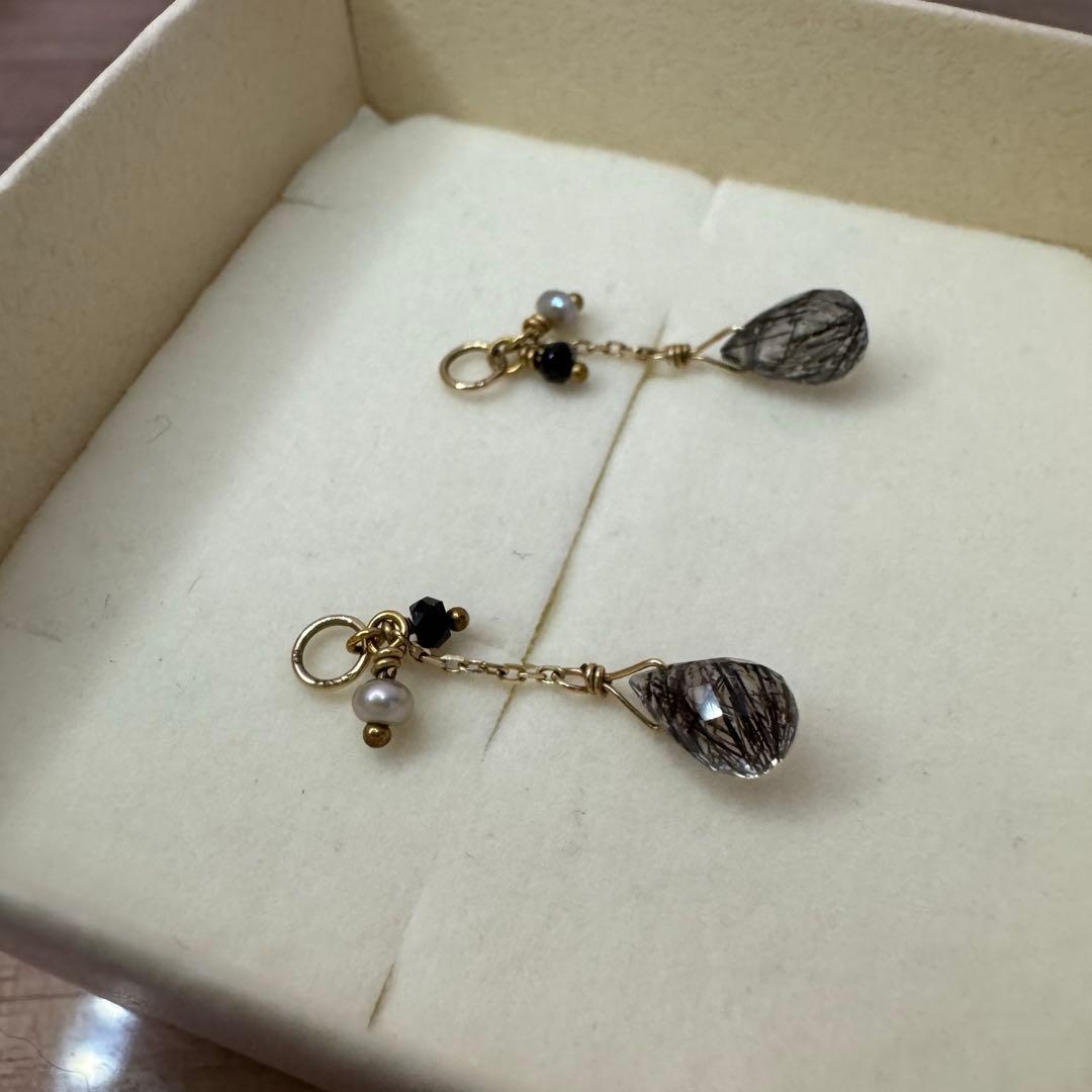 agete k10 クォーツチャーム