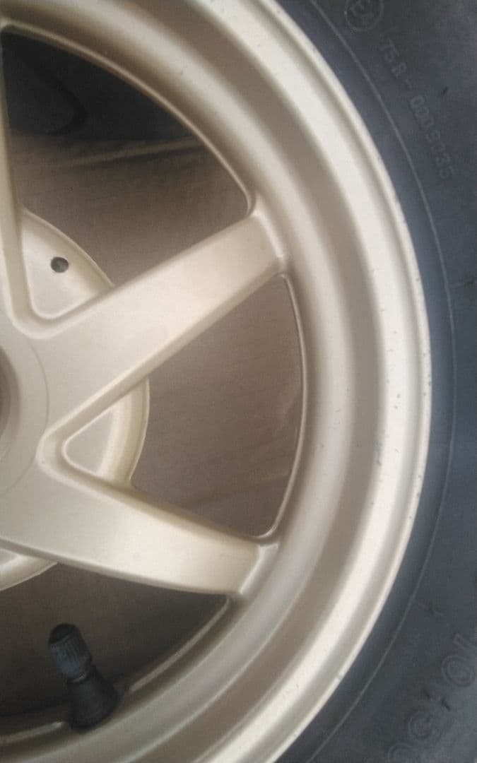 ライブディオZX 前後金ホイールとフロントフォーク　美品