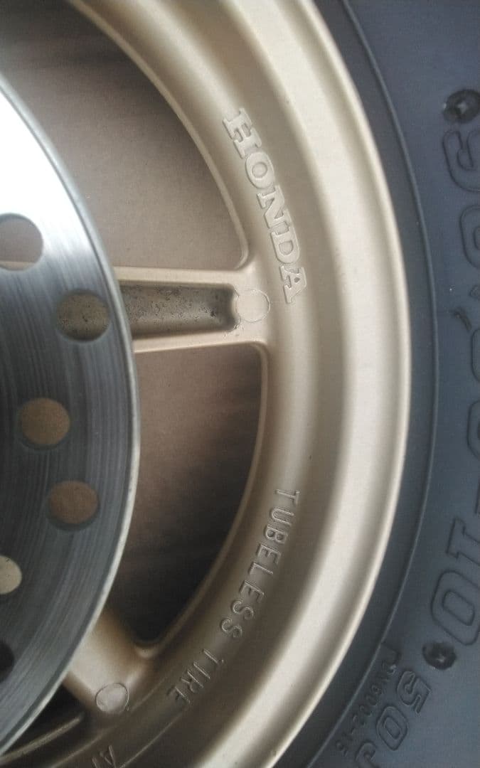 ライブディオZX 前後金ホイールとフロントフォーク　美品