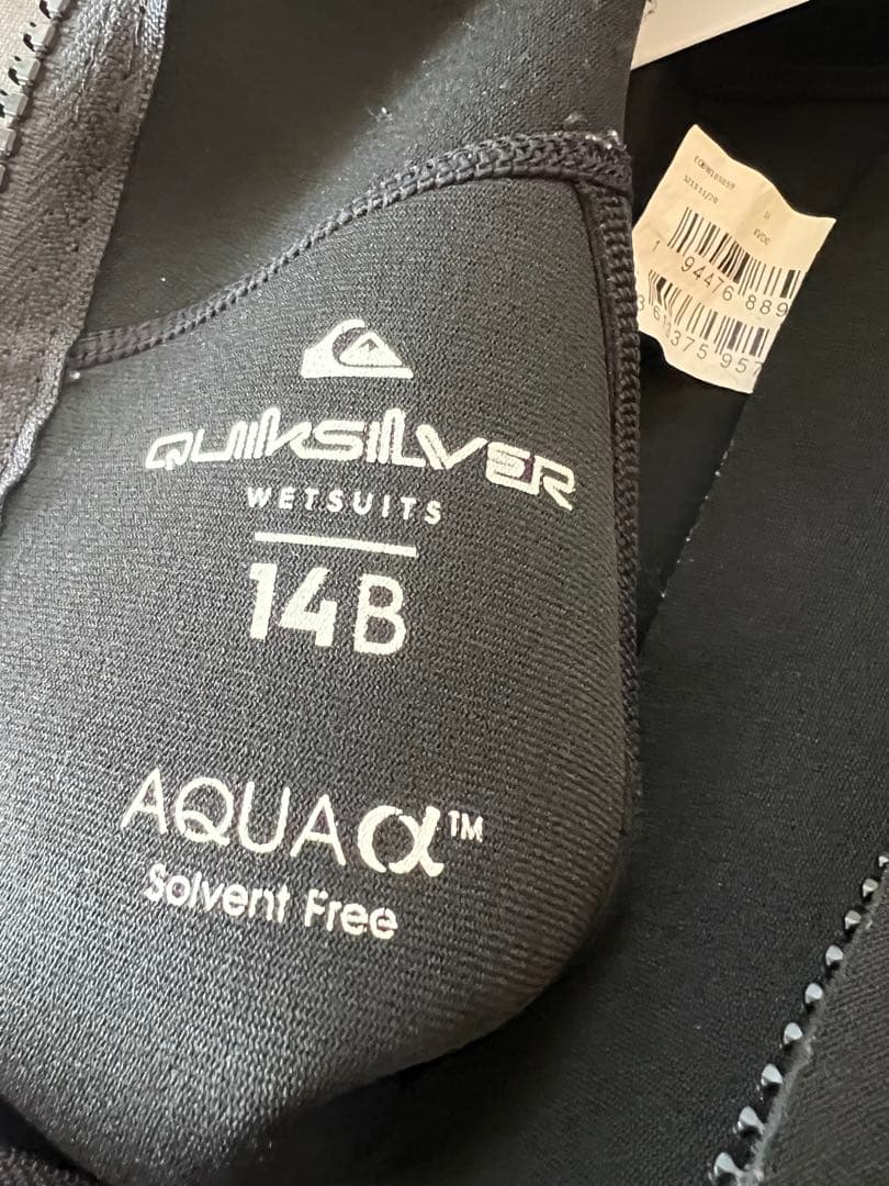 Quiksilver ウェットスーツ 14B フルスーツ　中古品　キッズ　3ミリ