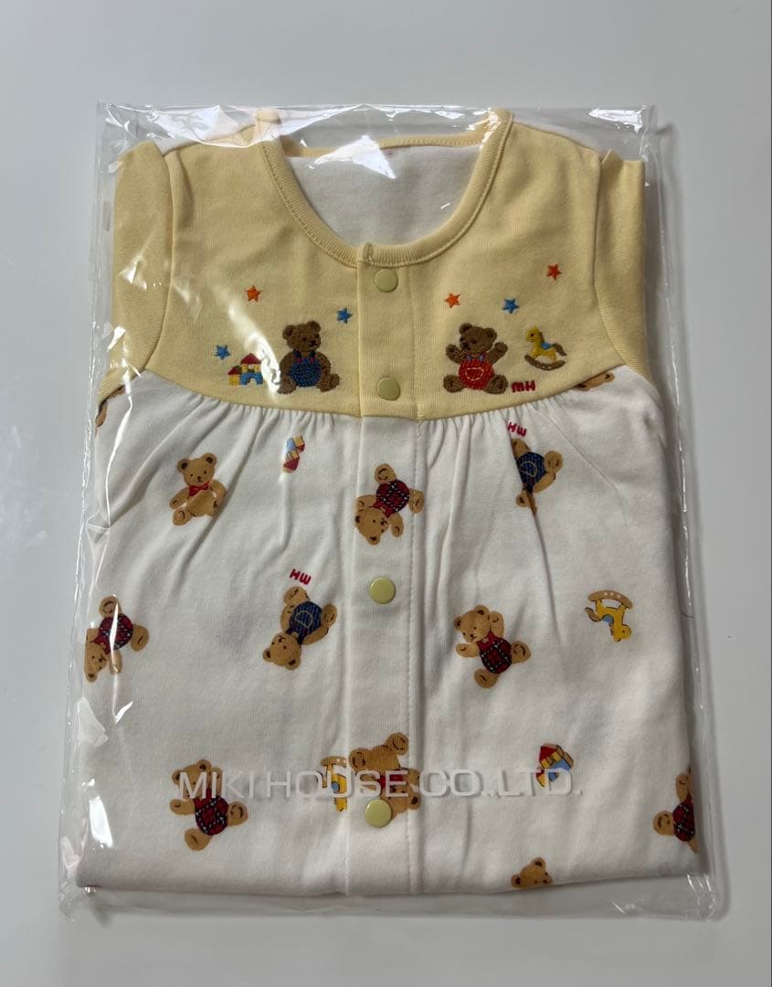 MIKI HOUSE ツーウェイオール、短肌着セット　綿100%