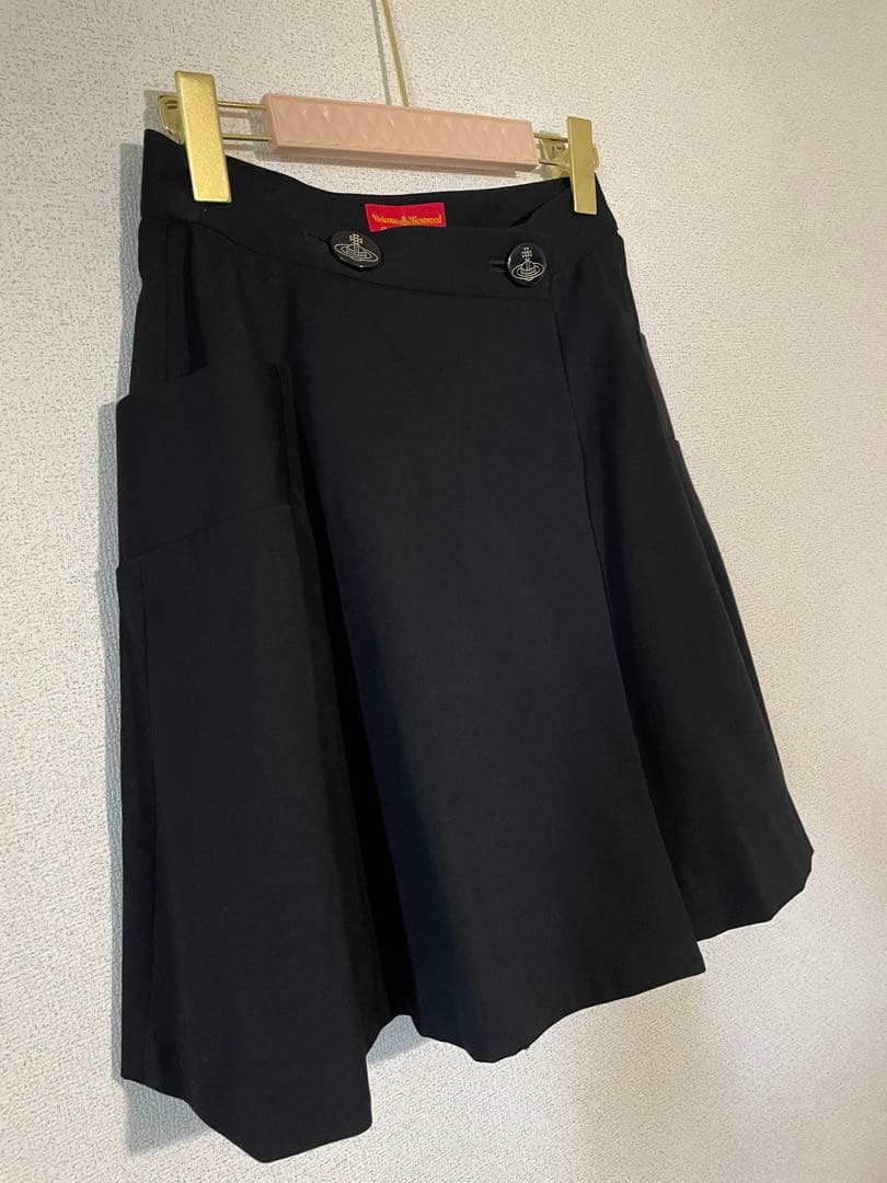 【美品】Vivienne Westwood 巻きスカート 黒 ほぼ未使用