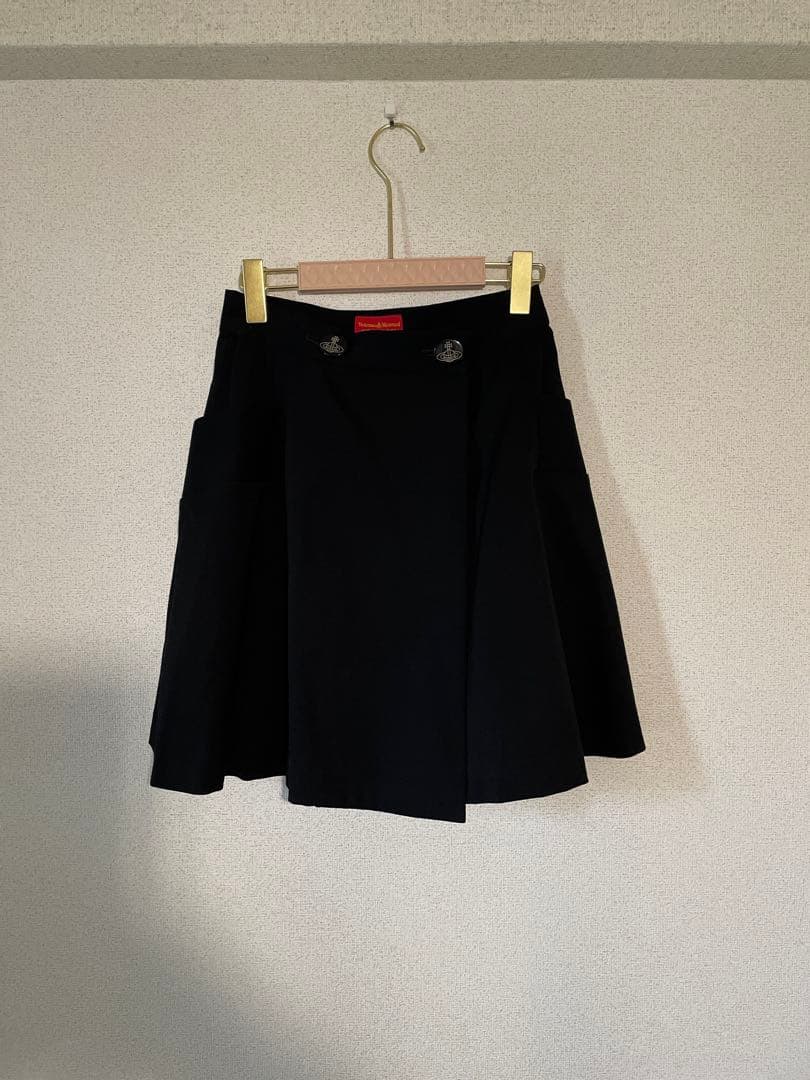 【美品】Vivienne Westwood 巻きスカート 黒 ほぼ未使用