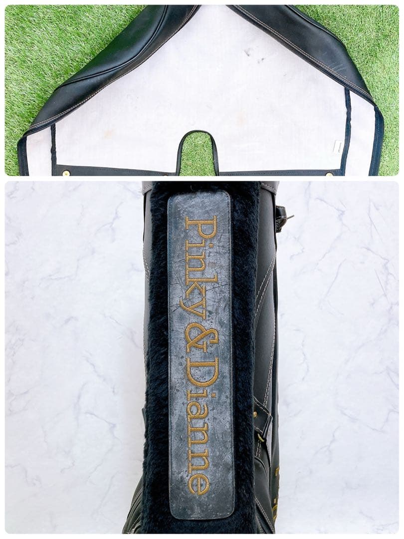 ピンキーアンドダイアン　ゴルフクラブケース　キャディーバッグ　ブラック