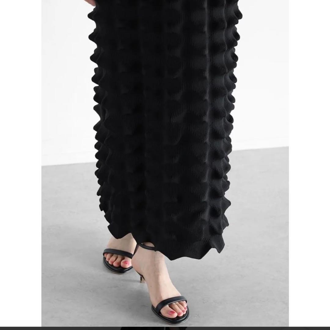 ヤマダヤ　Vin 3Dニットワンピース（ブラック）