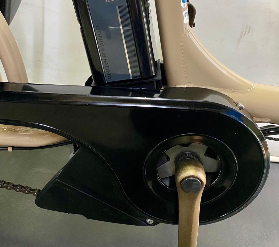 1年保証 ヤマハ　パスバビー　20インチ　子供乗せ　カフェ色　電動アシスト自転車