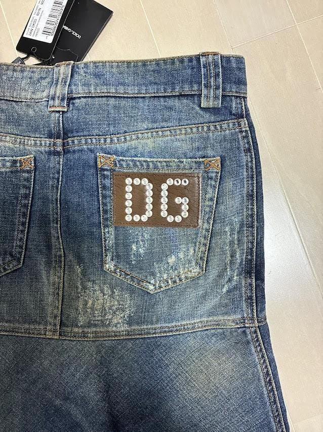 タグ付き D&G ドルチェ＆ガッバーナ DGロゴ デニムスカート #1685