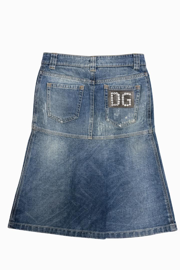 タグ付き D&G ドルチェ＆ガッバーナ DGロゴ デニムスカート #1685