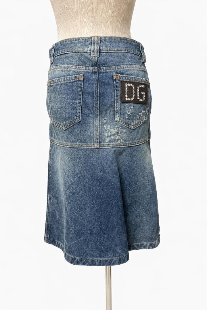タグ付き D&G ドルチェ＆ガッバーナ DGロゴ デニムスカート #1685