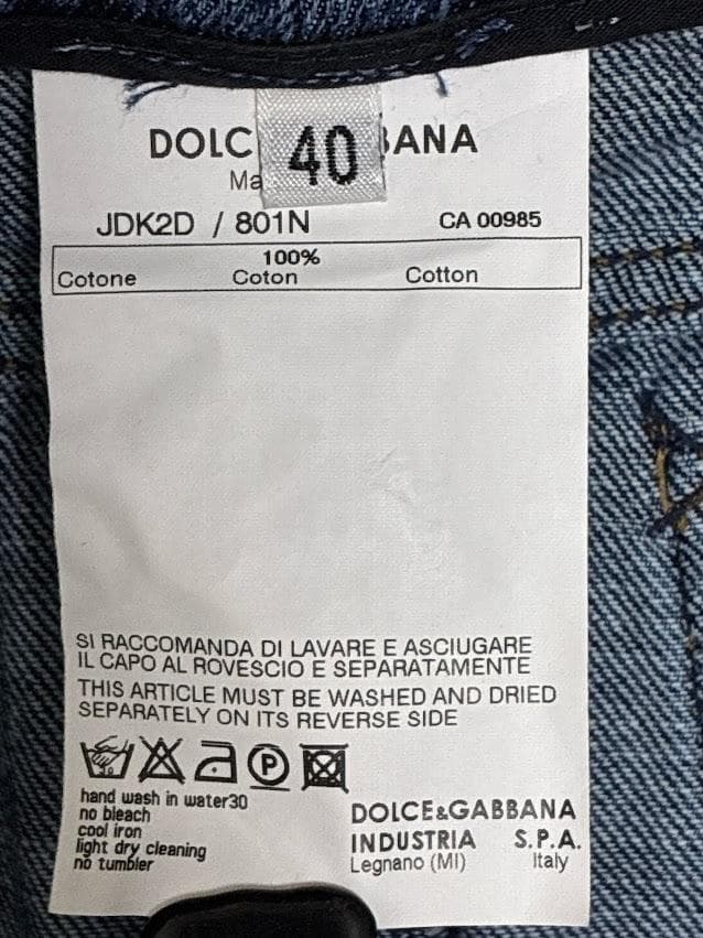 タグ付き D&G ドルチェ＆ガッバーナ DGロゴ デニムスカート #1685