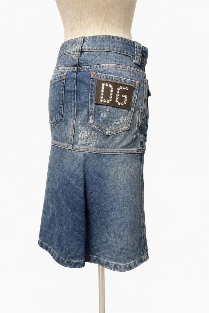 タグ付き D&G ドルチェ＆ガッバーナ DGロゴ デニムスカート #1685