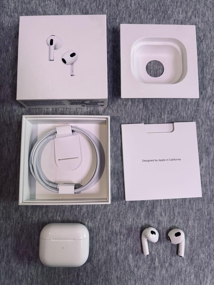 AirPods3本体 ホワイト 充電ケース付き