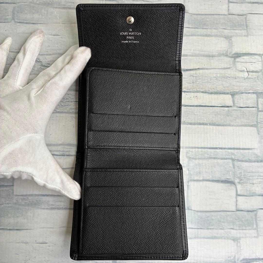 極美品　50 ルイヴィトン　エピ 三つ折り財布　二つ折り財布　Ｗホック kt5