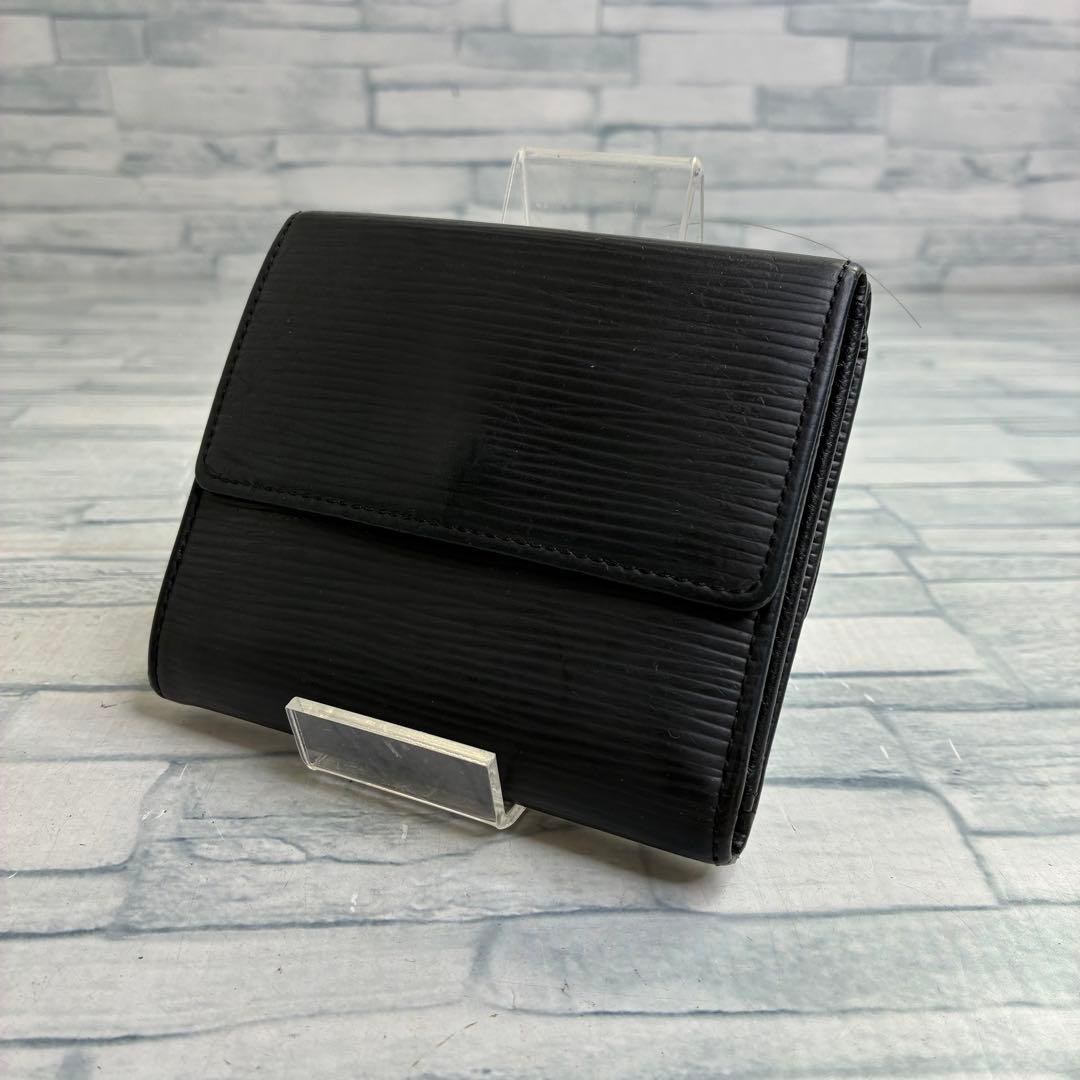 極美品　50 ルイヴィトン　エピ 三つ折り財布　二つ折り財布　Ｗホック kt5