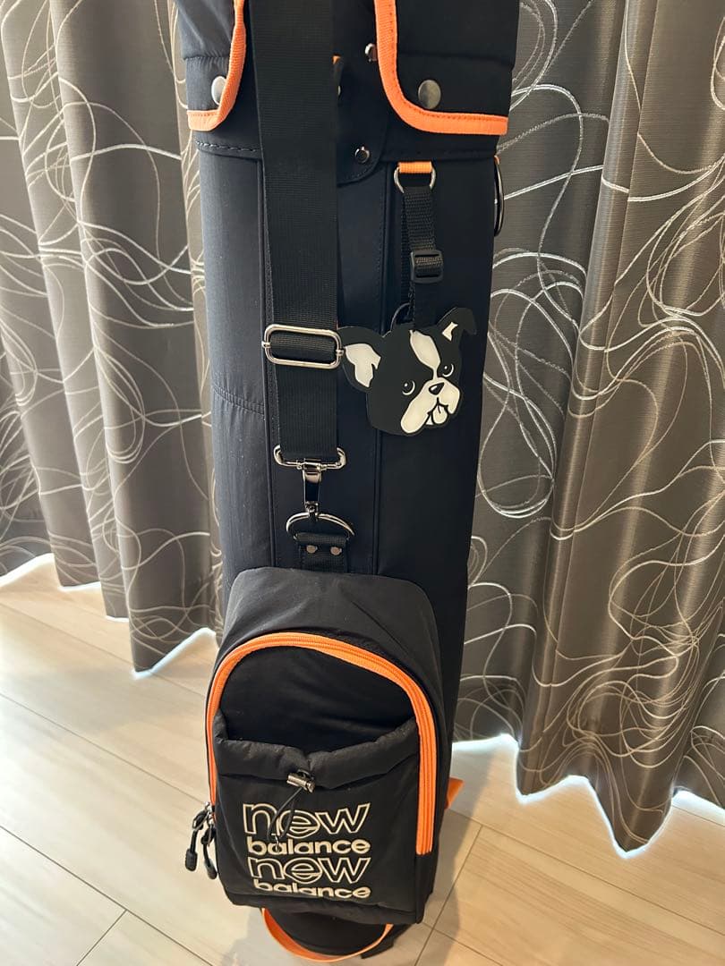 new balance キャディバッグ 黒/オレンジ