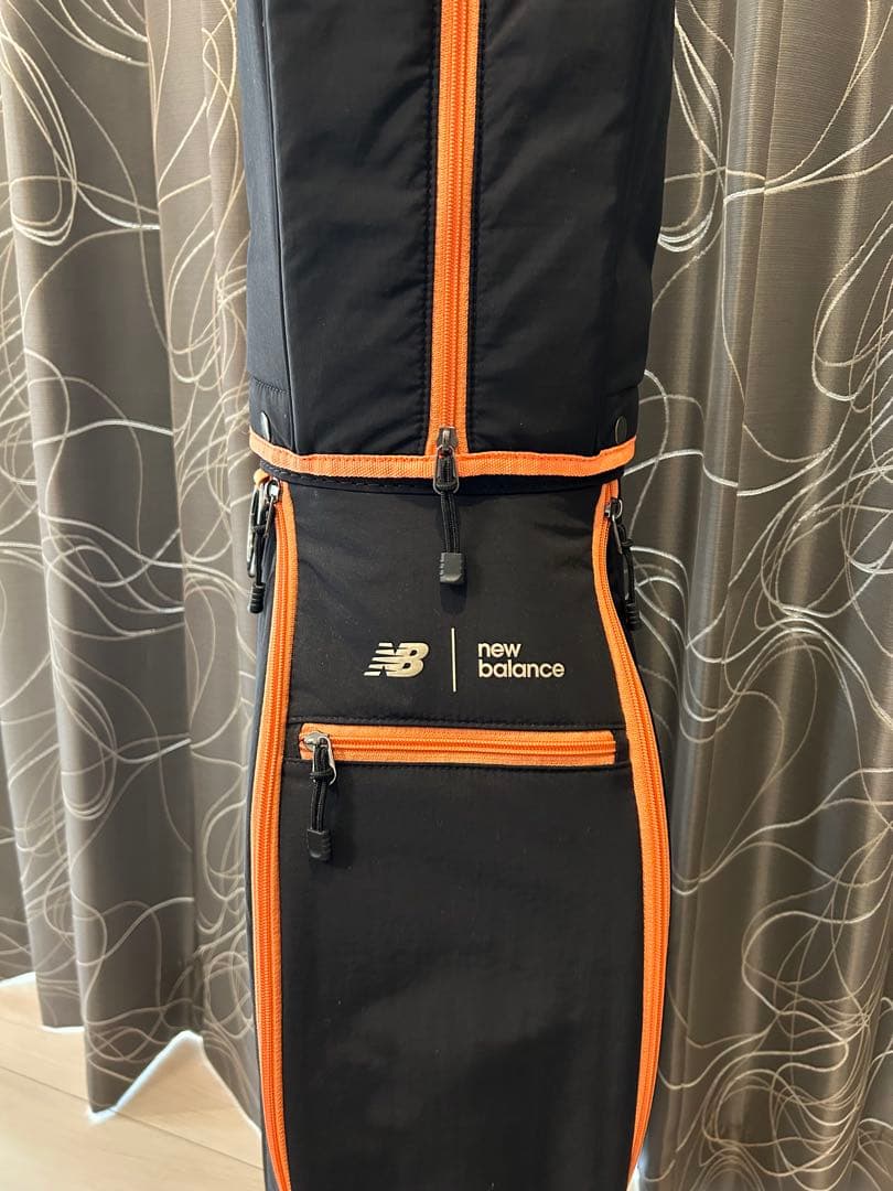 new balance キャディバッグ 黒/オレンジ