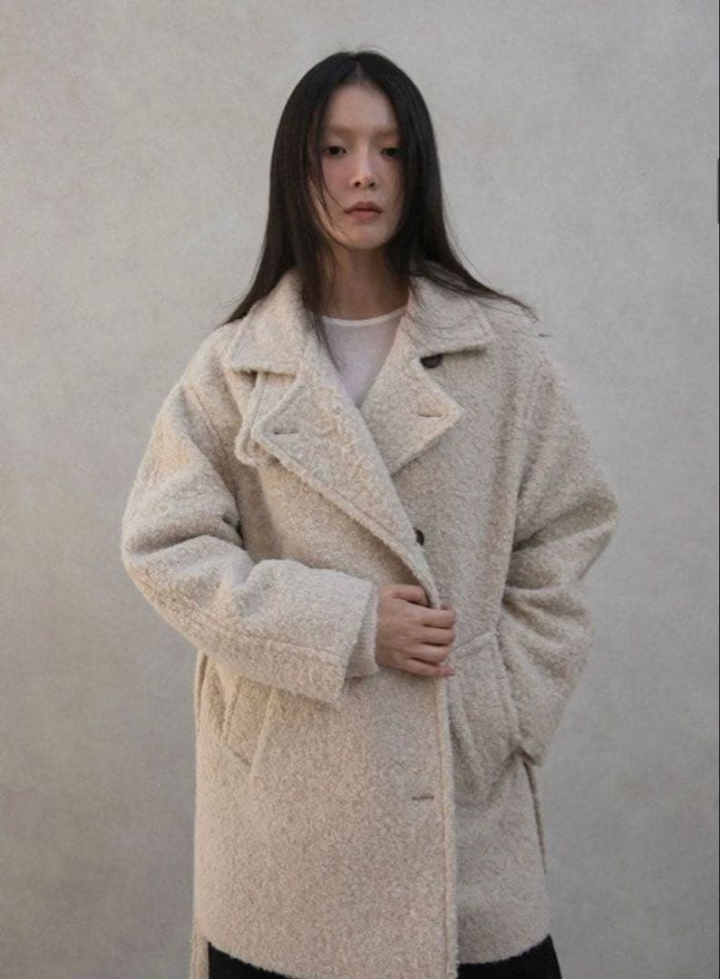 新年セール　OHOTORO コートミドル　2way Half Coat