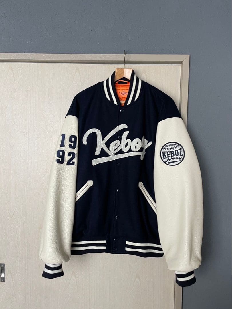 Keboz スタジャン 1992年 ネイビー/ホワイト