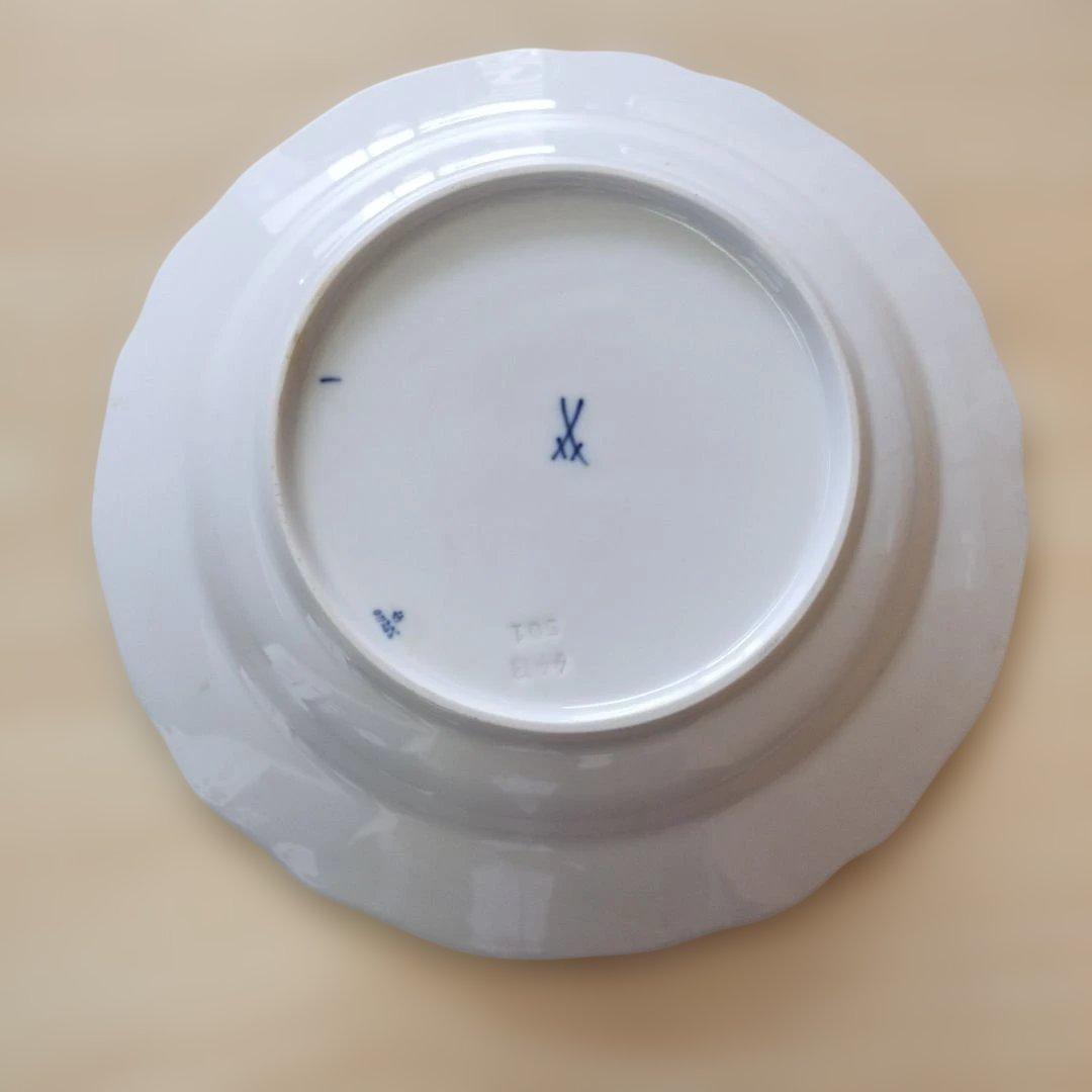 マイセン　柿右衛門写し　花柄装飾の陶器皿