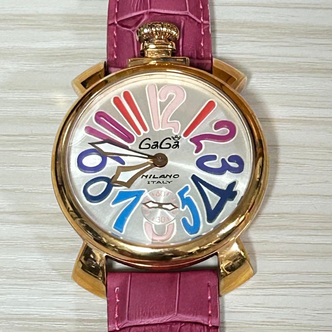 ❣️GaGa MILANO❣️腕時計　ピンク　おしゃれ　可愛い　手巻き時計