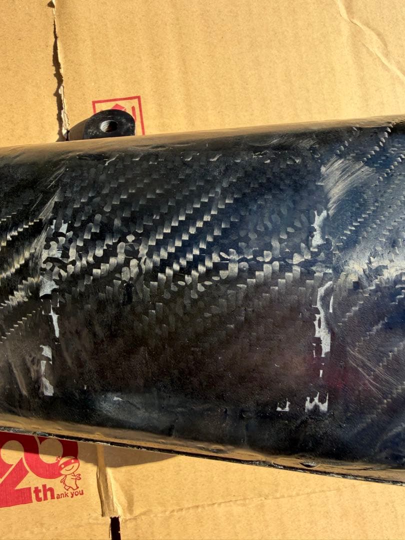 【訳あり】　390DUKE SCORPION セルケトテーパーカーボンマフラー