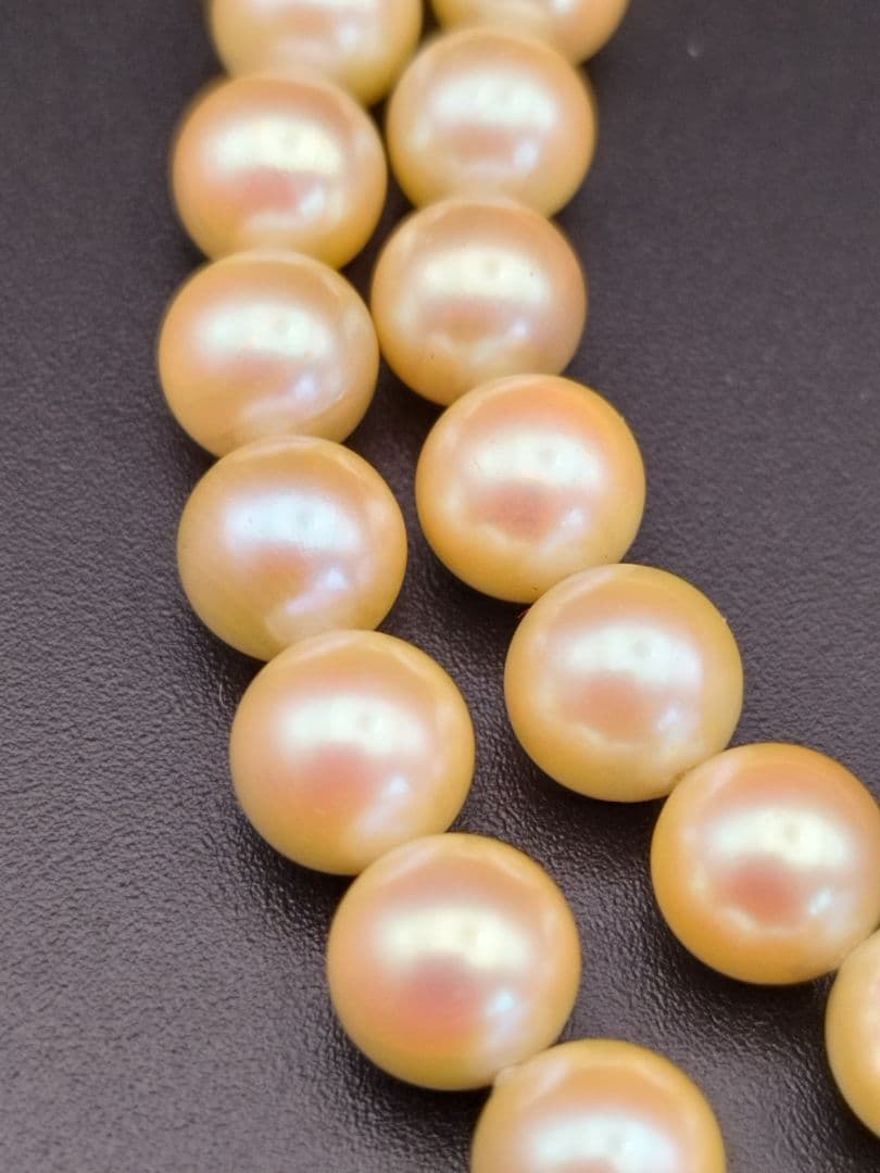 アコヤ本真珠 ロングパールネックレス あこや 照り silver925