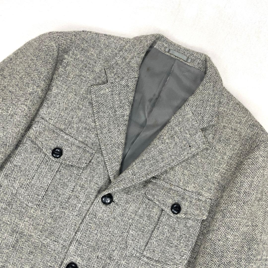 ジャミーソンズ シェトランドウール ヘリンボーン ハンティングジャケット L