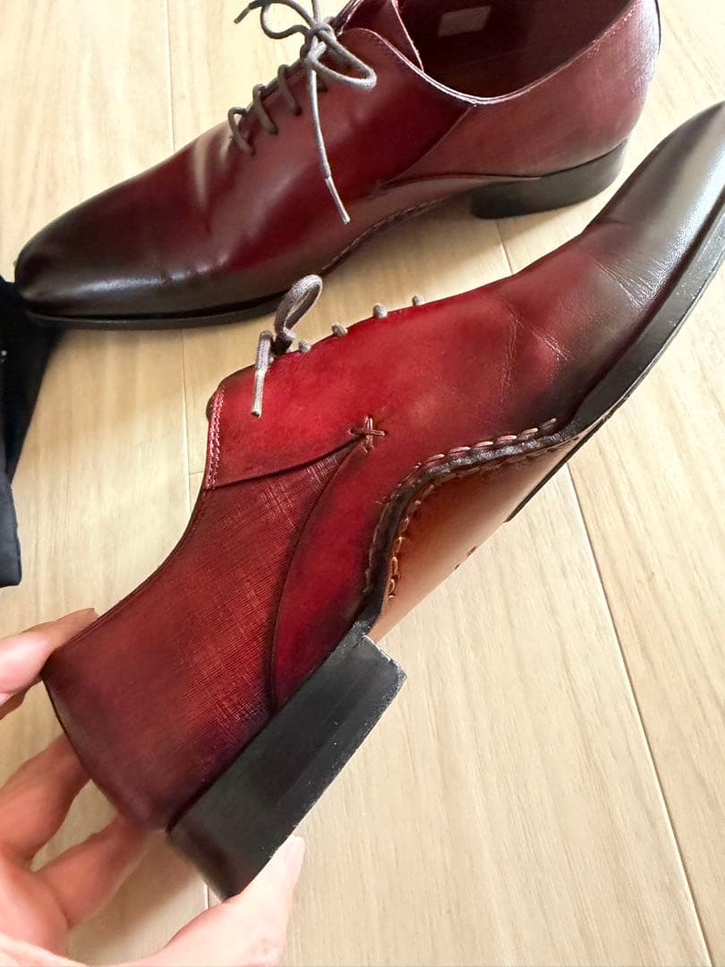 マグナーニレザー ドレスシューズ コニャック サイズ39スペイン製美品