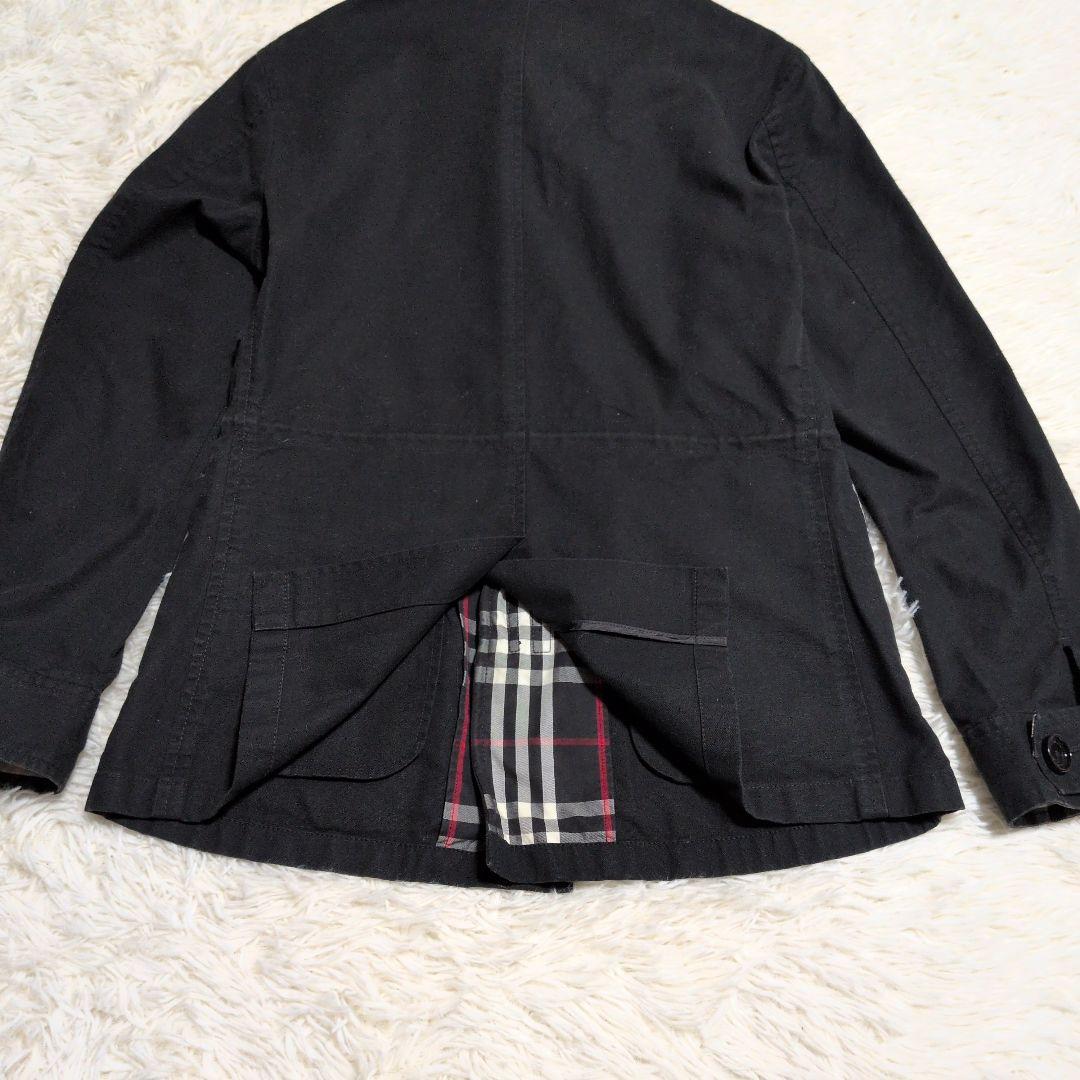 希少 バーバリーブラックレーベル 黒　M ミリタリー ジャケット 　アウター