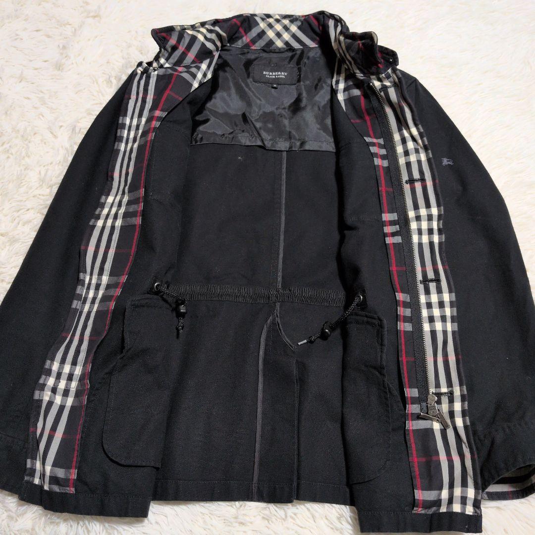 希少 バーバリーブラックレーベル 黒　M ミリタリー ジャケット 　アウター