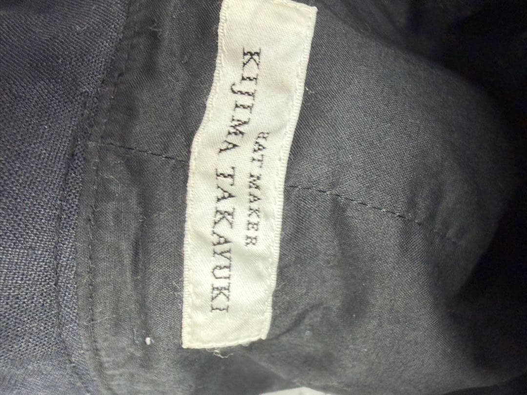 KIJI MA TAKAYUKI ブラック バケットハット フレア型