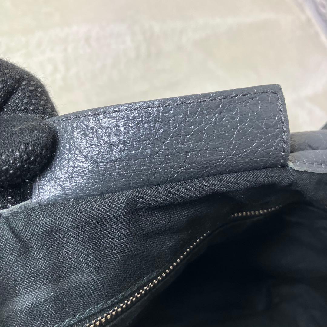 バレンシアガ✨カバスS シワ加工 本革 レザー トートバッグ ダークグレー